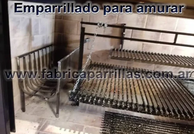Emparrillados para parrillas Herraje Listo para Amurar - 120 x 62 cm