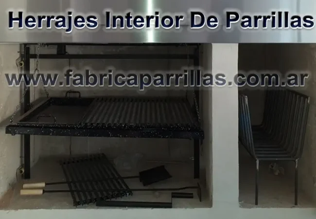 Herraje para amurar 140 x 62 para parrilla de cemento