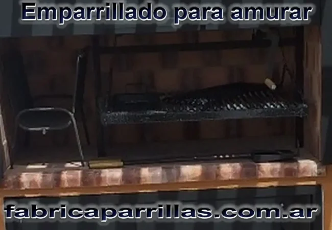 Herraje para amurar 140 x 62 para parrilla de cemento