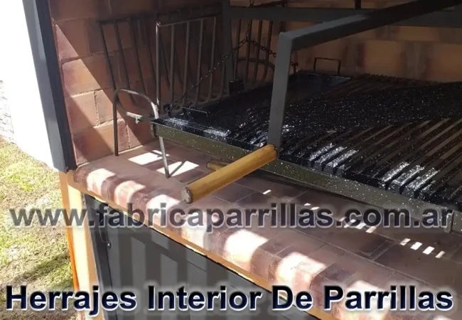 Herraje para amurar 140 x 62 para parrilla de cemento
