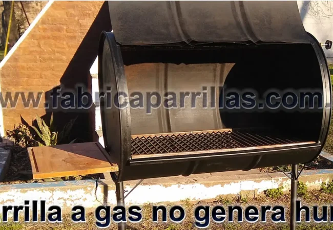 Parrilla a gas portátil tipo chulengo: sin humo, ideal para balcones y terrazas