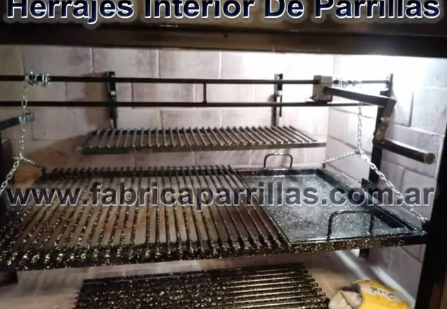 Herraje para amurar 140 x 62 para parrilla de cemento