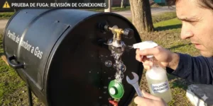 Parrilla De Tambor A Gas Con Quemador Superior 1