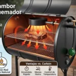 Parrilla De Tambor A Gas Con Quemador Superior