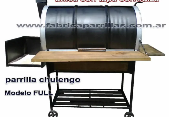 Parrilla de Tambor Modelo Full: Completa, Rebatible y Móvil