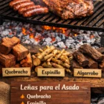 Guía clara sobre qué leña usar para el asado. Conocé las diferencias entre quebracho, espinillo y algarrobo, y cómo elegir la mejor para lograr buenas brasas.
