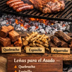 Guía clara sobre qué leña usar para el asado. Conocé las diferencias entre quebracho, espinillo y algarrobo, y cómo elegir la mejor para lograr buenas brasas.