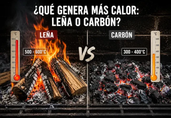 Leña vs. carbón: diferencias, tiempos, aromas y cuál conviene para el asado