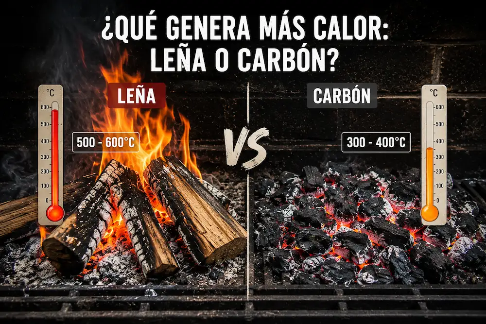 ¿que Genera Mas Calor Leña O Carbón